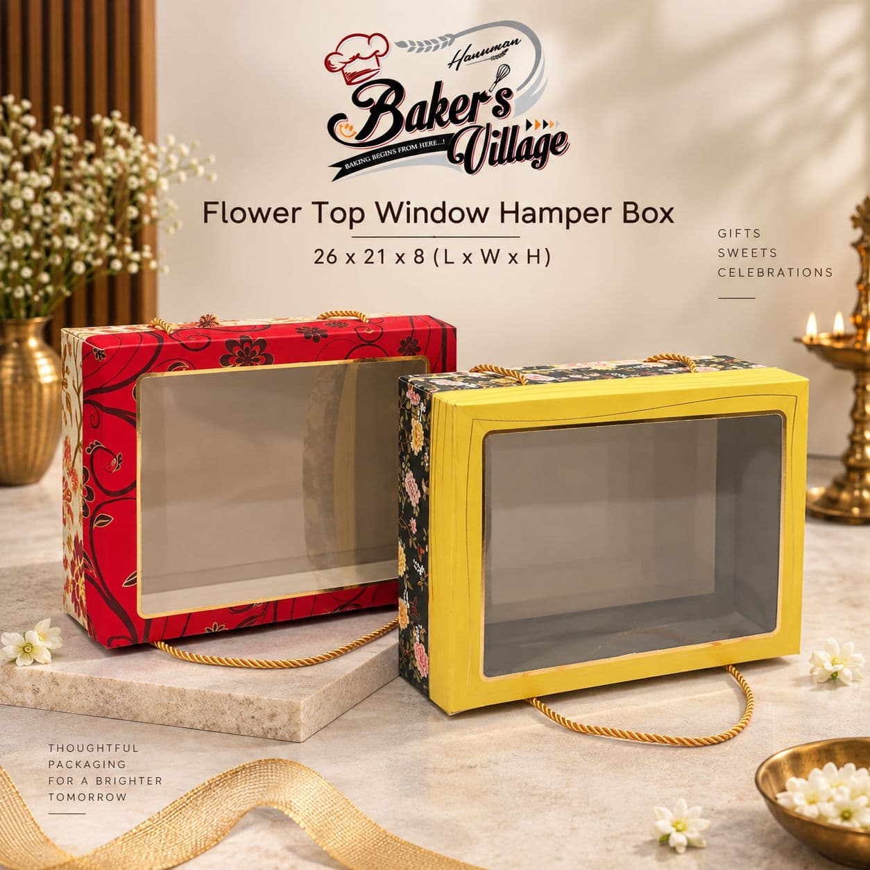 Flower Top Window Hamper Box